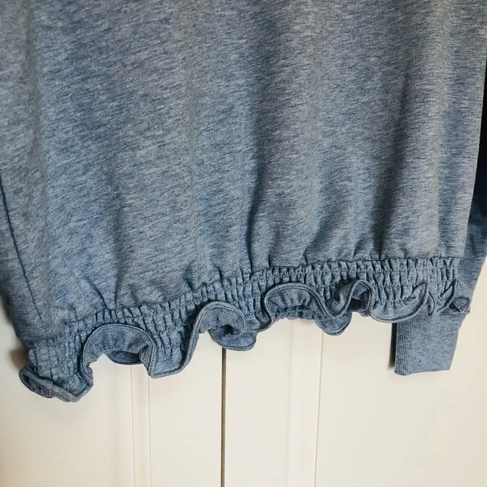 ‎NWT: Michael Kors Ruffle Bottom Sweatshirt